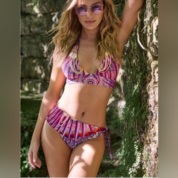 VENUS Expression Floral & Snake Skin Print Bikini Bottom, size S - Picture 10 of 12